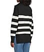 Westbound Striped Long Sleeve Quarter Zip Sweater - Image 4