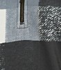 Westbound Text Buffalo Long Sleeve Quarter Zip Pullover, Color:Black/White Textured Buffalo - Image 6
