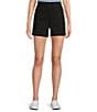 Westbound The High Rise Fit Pull-On Shorts, Color:Black - Image 1