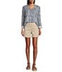 Westbound The High Rise Fit Pull-On Shorts, Color:Stone - Image 3