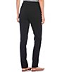 Color:Black - Image 2 - the PARK AVE fit Denim Mid Rise Straight Leg Pull-On Pants