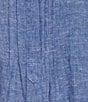 Color:Blue - Image 4 - Tie Short Sleeve Y-Neck Top