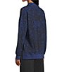 Westbound Twilight Blue Paisley Patch Long Sleeve Quarter Zip Pullover, Color:Twilight Blue/Paisley Patch - Image 4