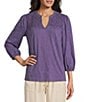 Westbound V-Neck 3/4 Sleeve Top - Image 1