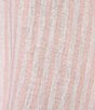Color:Pink Sandy Stripe - Image 4 - Woven Linen Blend Long Sleeve V-Neck Pullover Tie Front Top