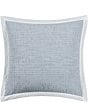 Color:Sky Blue - Image 1 - Beachwood Textured Striped Square Decorative Pillow