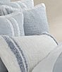 Color:Sky Blue - Image 4 - Beachwood Textured Striped Square Decorative Pillow
