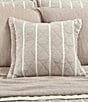 White Sand Playa 20#double; Quilted Square Decorative Pillow, Color:Sand - Image 2