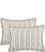Color:Sand - Image 1 - Playa Quilted Striped Pillow Sham