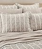 Color:Sand - Image 2 - Playa Quilted Striped Pillow Sham