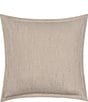 White Sand South Seas Airy-Tumbled Textured Square Decorative Pillow Cover, Color:Sand - Image 1