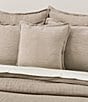 White Sand South Seas Airy-Tumbled Textured Square Decorative Pillow Cover, Color:Sand - Image 3