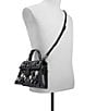 ALDO Wicked© X ALDO Knowyourpower Top Handle Satchel Bag, Color:Mix Mat Black - Image 4