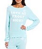Color:Plume - Image 1 - Long Dolman Sleeve Crew Neck Love at Frost Sight Coordinating Pullover