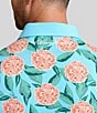 Color:Sky Blue - Image 2 - Tropical Mums Printed Short Sleeve Polo Shirt