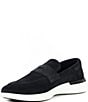 Color:Navy - Image 4 - Men's Leather Crossover Loafers