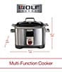 Color:Stainless Steel - Image 5 - 7 QT. Multi-Function Cooker with Red Knob
