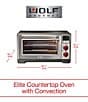 Color:Stainless Steel - Image 4 - Countertop Oven with Red Knobs