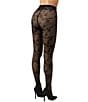 Wolford Floret Tights, Color:Black - Image 2