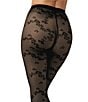 Wolford Floret Tights, Color:Black - Image 3