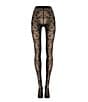 Wolford Floret Tights, Color:Black - Image 4