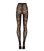 Wolford Floret Tights, Color:Black - Image 5
