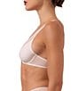 Wolford Sheer Mesh Front-Closure Plunge Racerback Bra, Color:Salt - Image 3