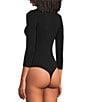Wolford Tokio String Scoop Neck 3/4 Sleeve Bodysuit - Image 4