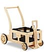 Wonderfold Step By Step Wooden Wagon Walker, Color:Tan - Image 3