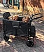 Wonderfold W4 Elite 4-Seater Quad Stroller Wagon, Color:Volcanic Black - Image 8