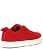 Color:Red Wool - Image 2 - Chunky Knit Trainer Sneakers