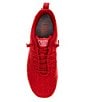 Color:Red Wool - Image 5 - Chunky Knit Trainer Sneakers