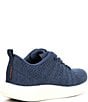 Color:Denim - Image 2 - Coogee Knit Lace Up Sneakers