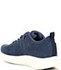 Color:Denim - Image 3 - Coogee Knit Lace Up Sneakers