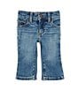 Color:Baby Blue - Image 1 - Wrangler® Baby Boys Newborn-24 Months Denim Western Jeans