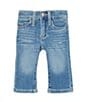 Color:Alexis - Image 1 - Wrangler® Baby Girls Newborn-24 Months Alexis Bootcut Denim Jeans