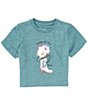 Color:June Bug Heather - Image 1 - Wrangler® Baby Girls Newborn-24 Months Short Sleeve Thank God I'm A Country Girl T-Shirt