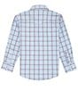 Color:Blue - Image 2 - Wrangler® Big Boys 8-20 Long Sleeve Plaid Wrinke-Resistant Woven Shirt