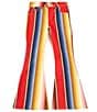 Wrangler Wrangler® x Lainey Wilson Big Girls 7-16 Bold-Striped Bell-Bottom Western Jeans, Color:Multi - Image 1