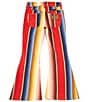 Wrangler Wrangler® x Lainey Wilson Big Girls 7-16 Bold-Striped Bell-Bottom Western Jeans, Color:Multi - Image 2