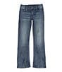 Color:Mid Blue - Image 1 - Wrangler® Big Girls 7-16 Bootcut Western Jeans