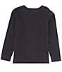 Color:Black - Image 2 - Wrangler® Big Girls 7-16 Long Sleeve Mountain Graphic T-Shirt
