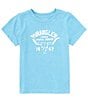 Color:Blue Moon - Image 1 - Wrangler® Big Girls 7-16 Short-Sleeve 1947 Longhorn Skull Graphic T-Shirt