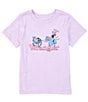 Color:Pastel Lilac - Image 1 - Wrangler® Big Girls 7-16 Short-Sleeve Graphic Rodeo T-Shirt