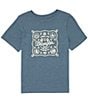 Color:Midnight Navy - Image 1 - Wrangler® Big Girls 7-16 Short Sleeve Long Live Cowboys T-Shirt