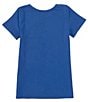 Color:Navy - Image 2 - Wrangler® Big Girls 7-16 Short Sleeve Quad Tulip Hem T-Shirt