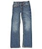Color:Med Blue - Image 1 - Wrangler® Big Girls 7-16 Western Bootcut Jeans