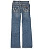 Color:Med Blue - Image 2 - Wrangler® Big Girls 7-16 Western Bootcut Jeans