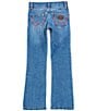 Color:Daisy - Image 2 - Wrangler® Big Girls 7-18 Daisy Bootcut Denim Jeans
