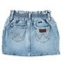 Color:Blue - Image 2 - Wrangler® Big Girls 7-18 Emily Paperbag Waist Denim Skirt